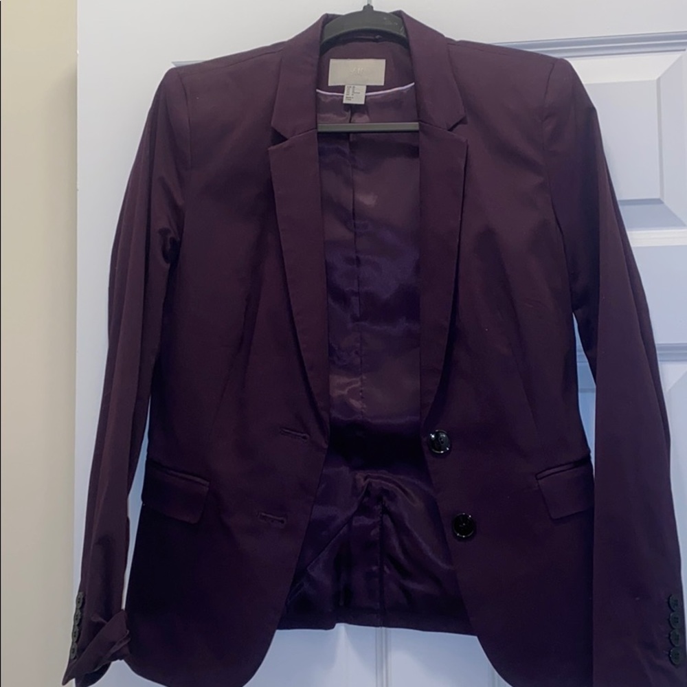 Deep purple blazer